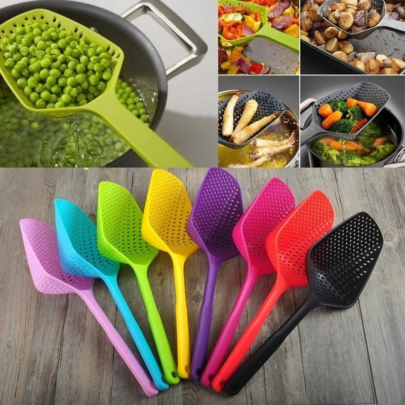 Nylon Scoop Colander – Large Food Strainer Kitchen Gadget Kitchen Colander Strainer Axl