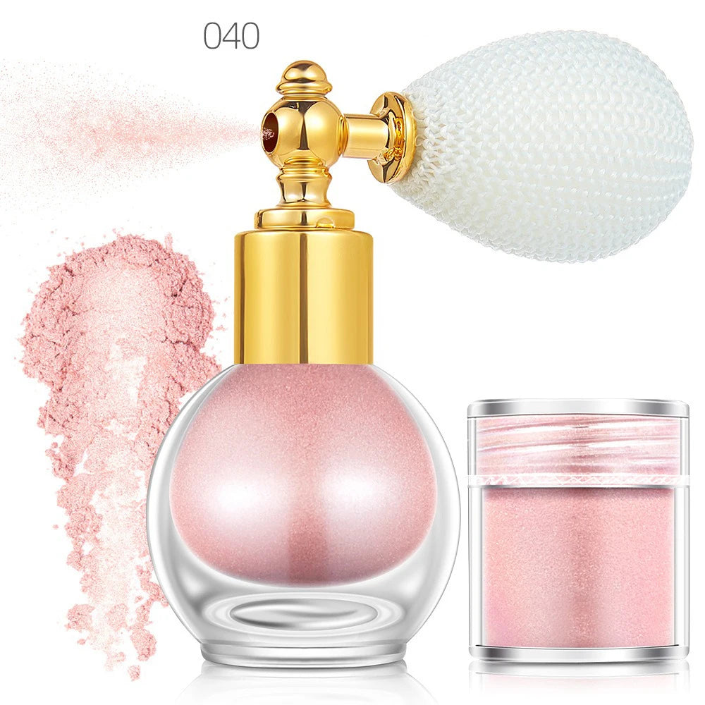 Vegan Pearl Glitter Highlighter Spray – Face & Body Makeup Glitter Highlighter Spray Axl