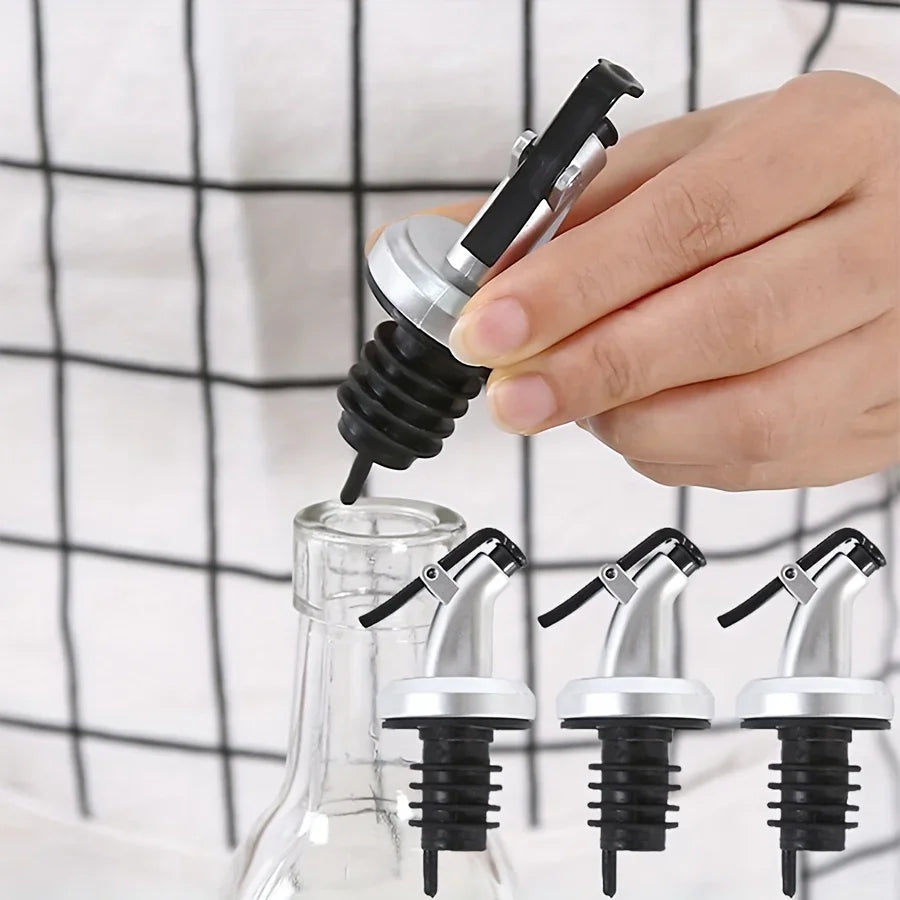 Leak-Proof Oil Pourer Cap – Spout for Oils, Soy Sauce & Vinegar Oil Pourer Cap Axl