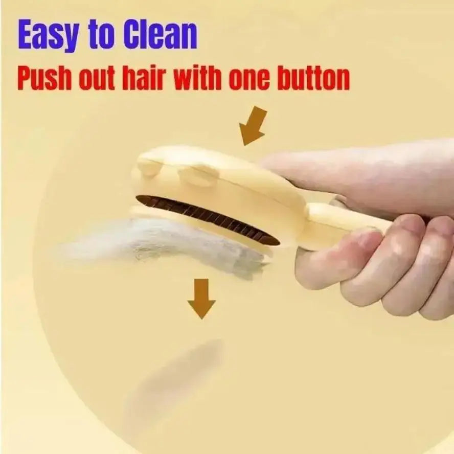 Pet Deshedding Brush – Self-Cleaning Cat & Dog Grooming Comb Pet Grooming Brush Axl