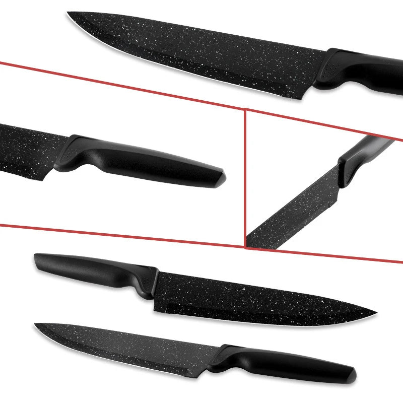 18-Piece Kitchen Knife Set – Stainless Steel with Acrylic Stand Kitchen Knife Set Axl