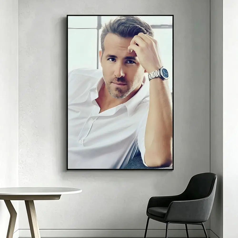 Ryan Reynolds HD Art Poster – Waterproof Sticky Wall Decor Wall Art Poster Axl White3 21X30cmNoframe