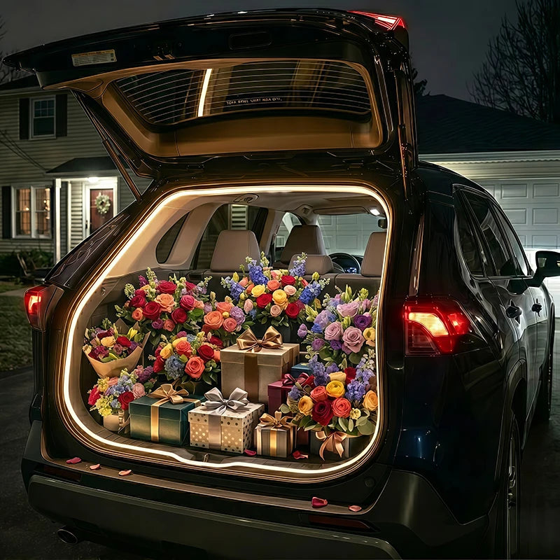 Car Trunk LED Light Strip – Auto-Sensing Ambient Interior Light Car LED Light Strip Axl