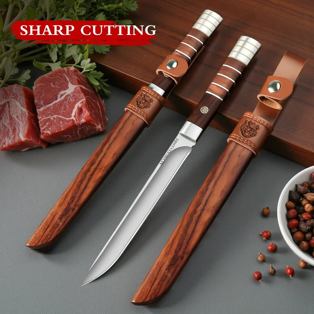 Professional Stainless Steel Kitchen Knife Set with Sheath 1–3 Pc Kitchen Knife Set Axl 2pcs A