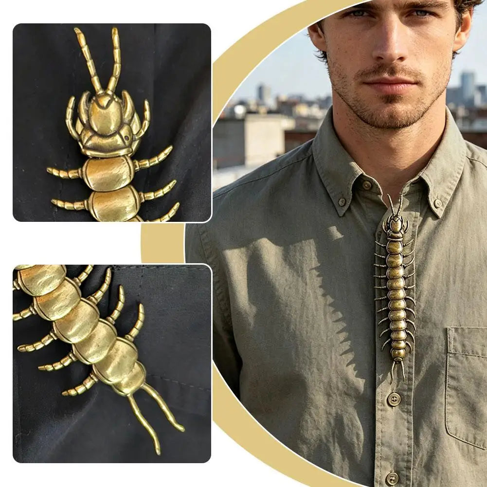 Vintage Centipede Brooch – Gothic Insect Clip-On Accessory Gothic Insect Brooch Axl