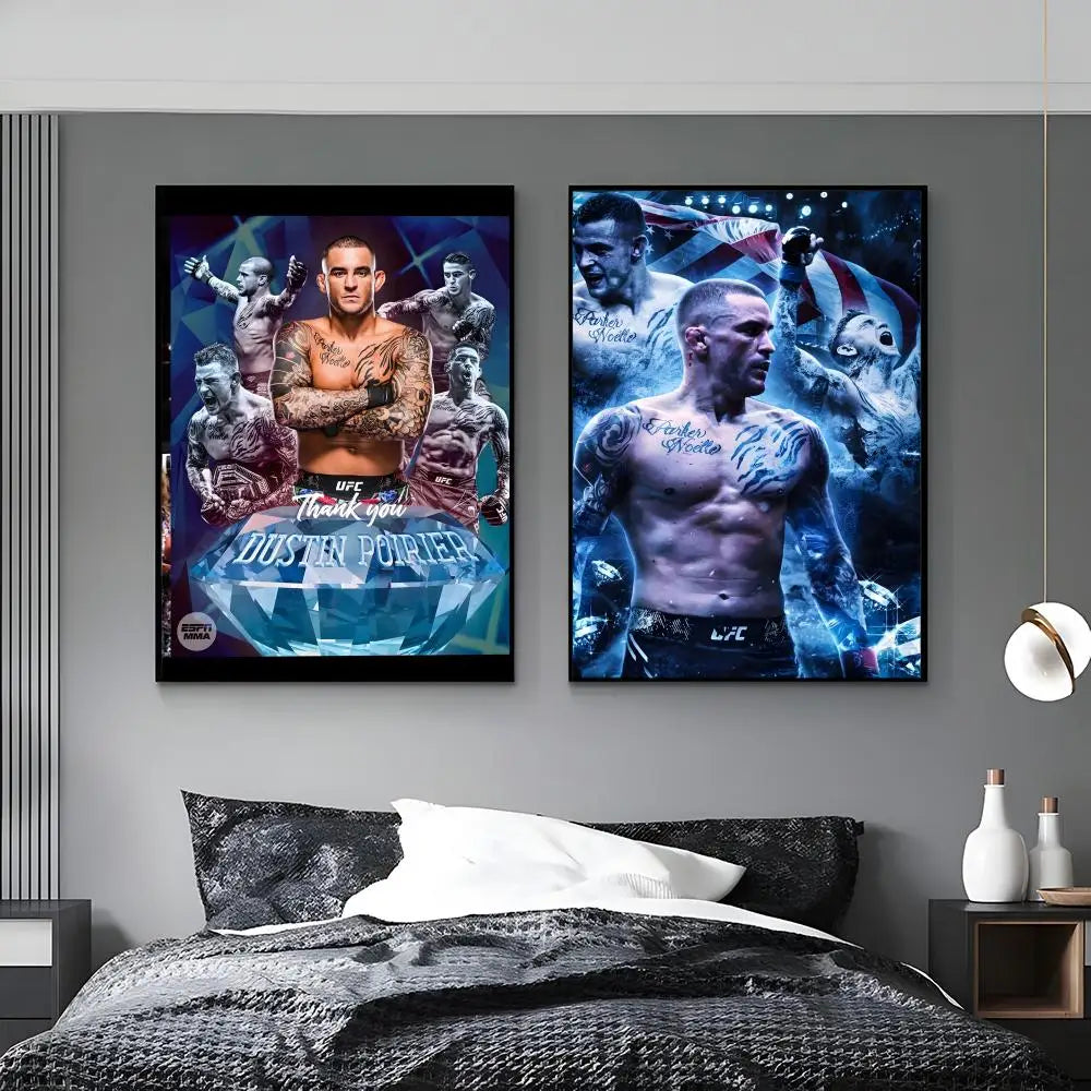 Dustin Poirier HD Poster – Waterproof Sticky Wall Art Decor Wall Art Poster Axl