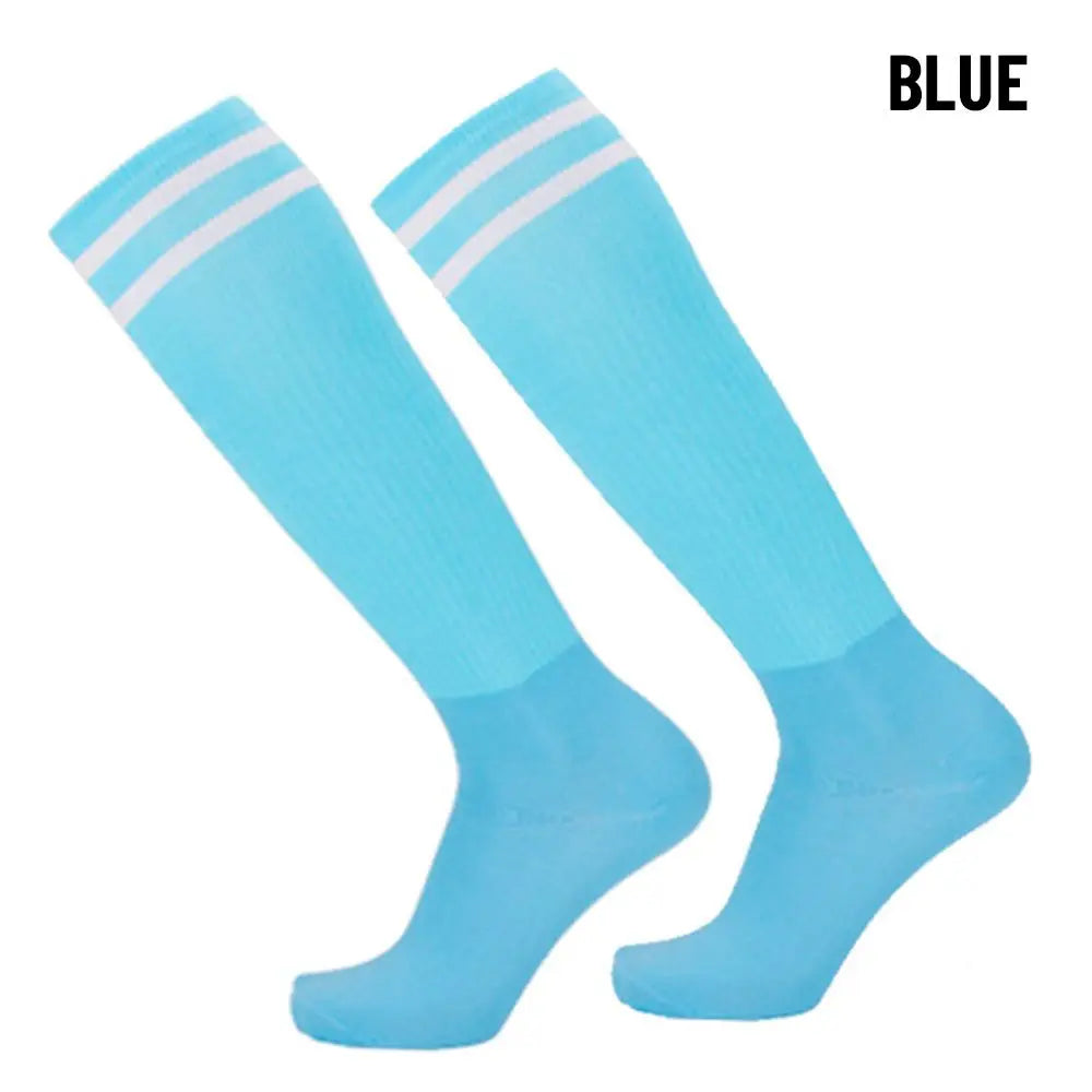 Kids Non-Slip Grip Football Socks – Breathable Sports Socks Kids Football Socks Axl blue