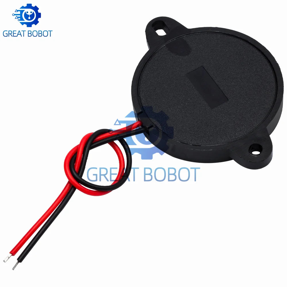 5-Pack 30x5.5mm Enclosed Piezo Passive Buzzer w/ Wires AT3040 Piezo Buzzer Component Axl