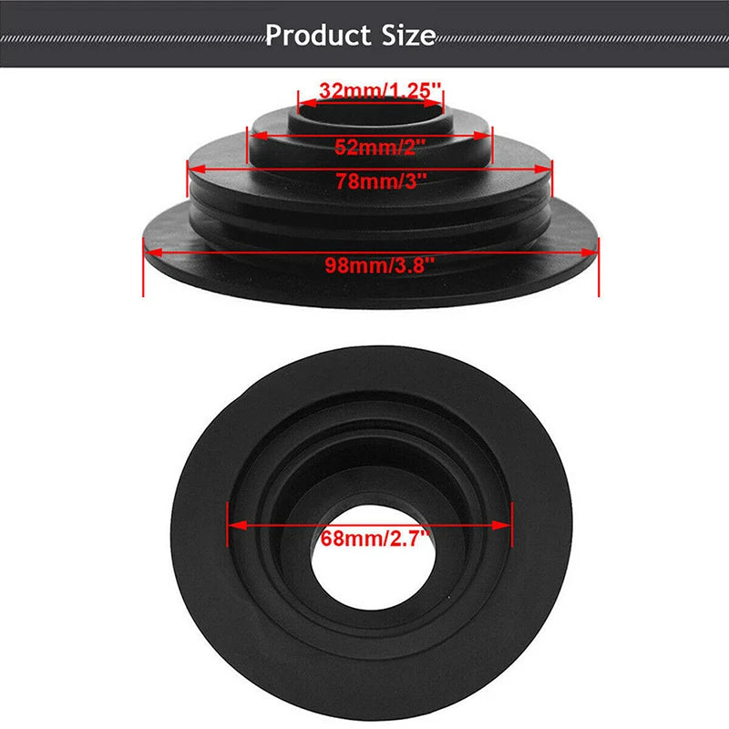 Rubber Dust Cover for Car Headlight – Universal LED Seal Cap Headlight Dust Cover Axl 1PC Black