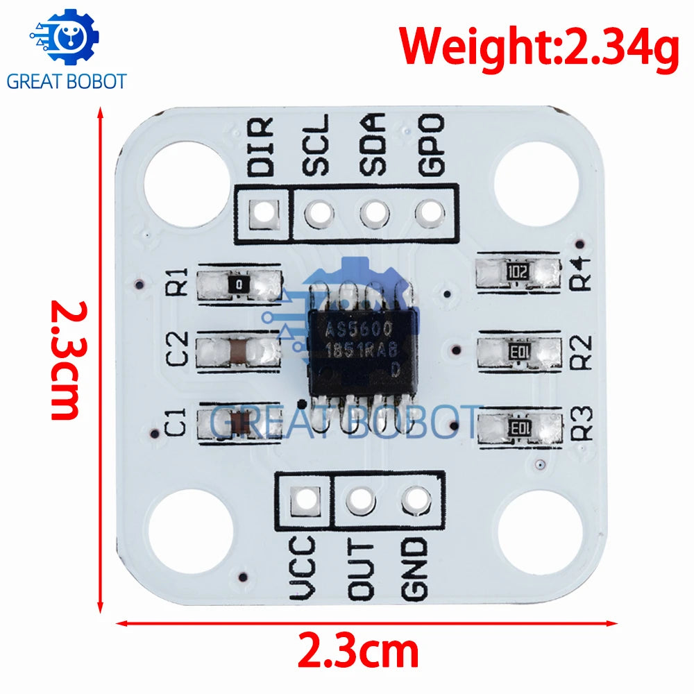AS5600 12-Bit Magnetic Encoder Angle Sensor Module for Arduino Magnetic Encoder Module Axl