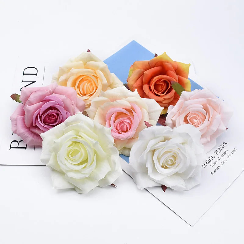 Silk Rose Artificial Flowers 5/10 Pcs | Wedding & Home Decor Artificial Silk Flowers Axl