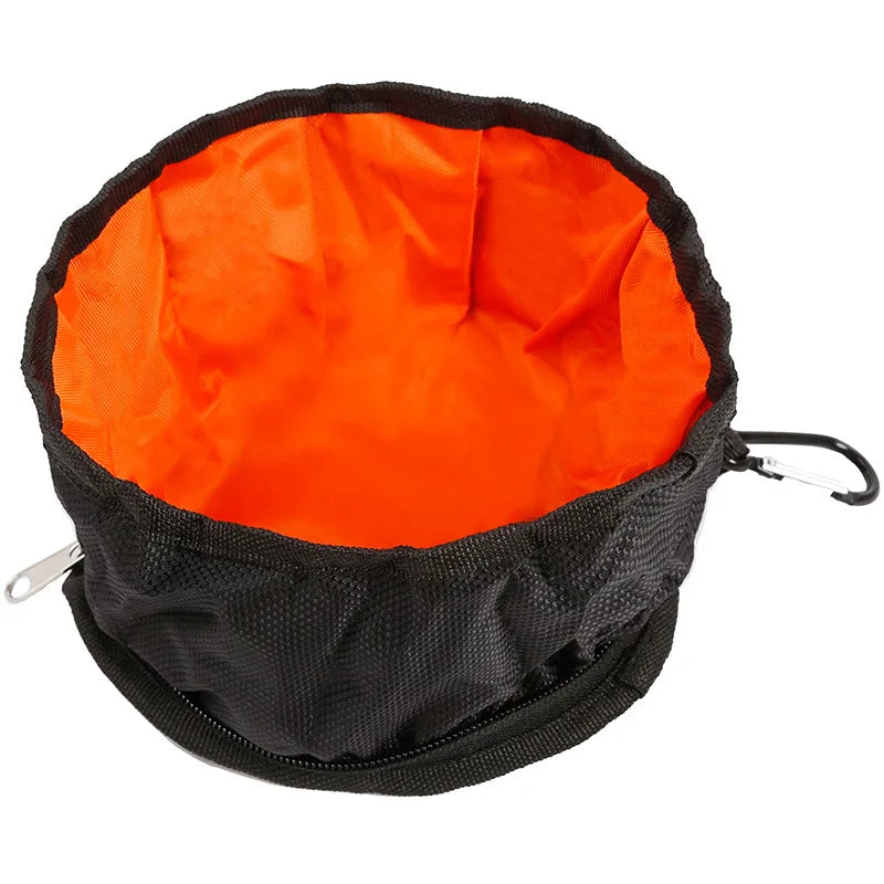 1100ml Foldable Dog Travel Bowl – Portable Collapsible Pet Bowl Foldable Pet Bowl Axl black