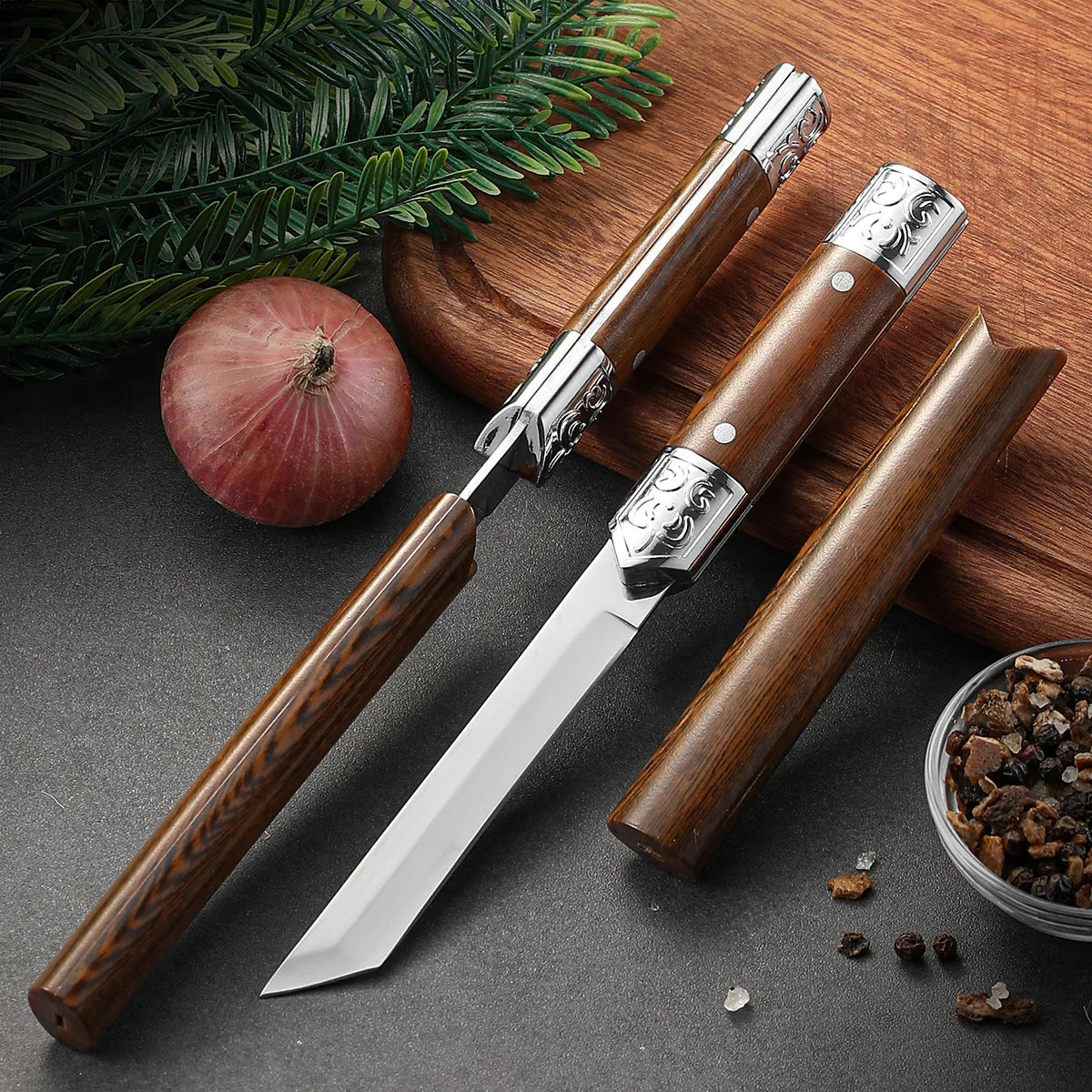 SHENJIU Carved Stainless Steel Portable Utility Knife Utility Knife Axl 2pcs