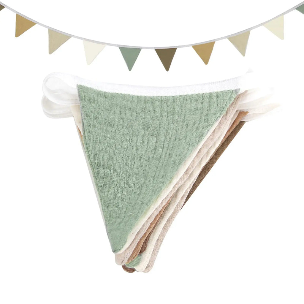 Colorful Triangle Bunting Banner – Washable Cotton Garland Party Banner Garland Axl
