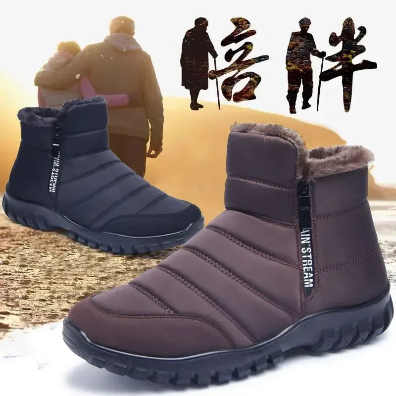 Men's Plush Ankle Snow Boots | Zip Winter Boots EU 34–47 Men's Snow Boots Axl