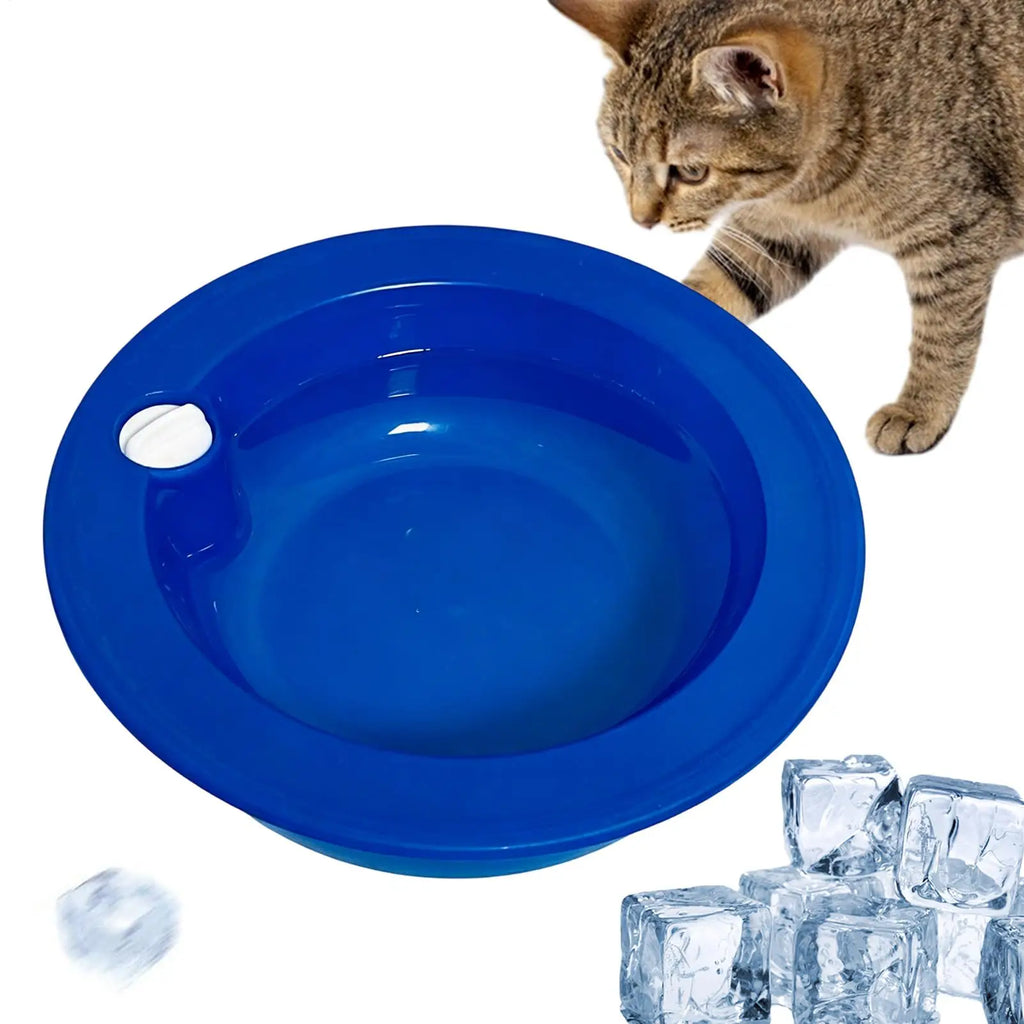 Portable Cooling Pet Water Bowl – Leakproof 1800ml Ice Bowl Pet Cooling Bowl Axl