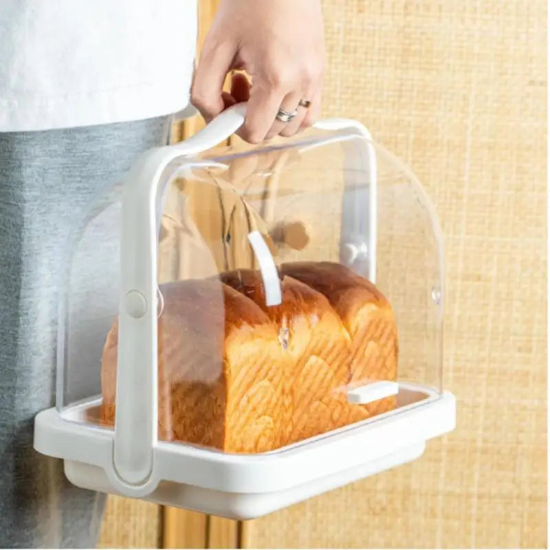 Transparent Flap Bread & Food Storage Box with Lid – 2L Food Storage Container Axl