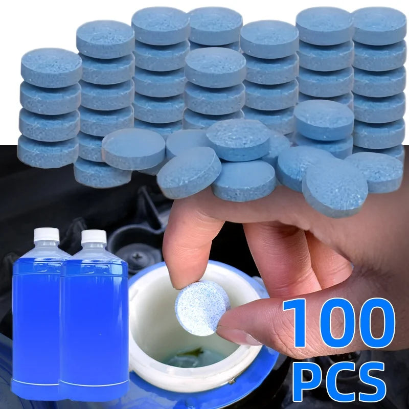 Windshield Washer Effervescent Tablets – Solid Concentrate, Shellac-Free Windshield Washer Tablets Axl
