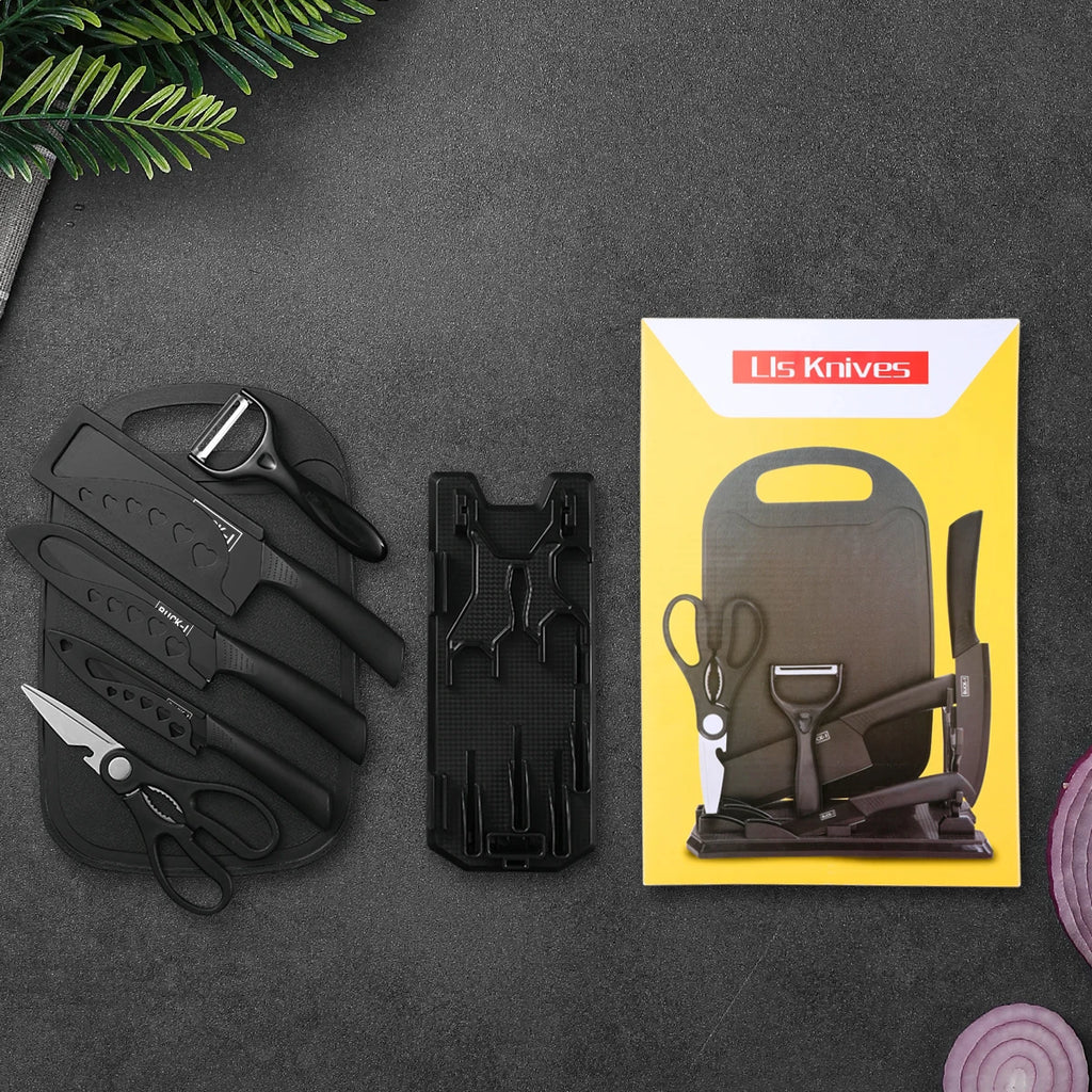 7-Piece Professional Kitchen Knife Set – Stainless Steel Chef Knives Kitchen Knife Set Axl 7pcs set