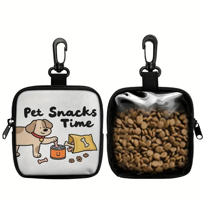 Portable Dog Treat Training Pouch with Zipper & Strap Dog Training Pouch Axl Pet Snacks 1pc