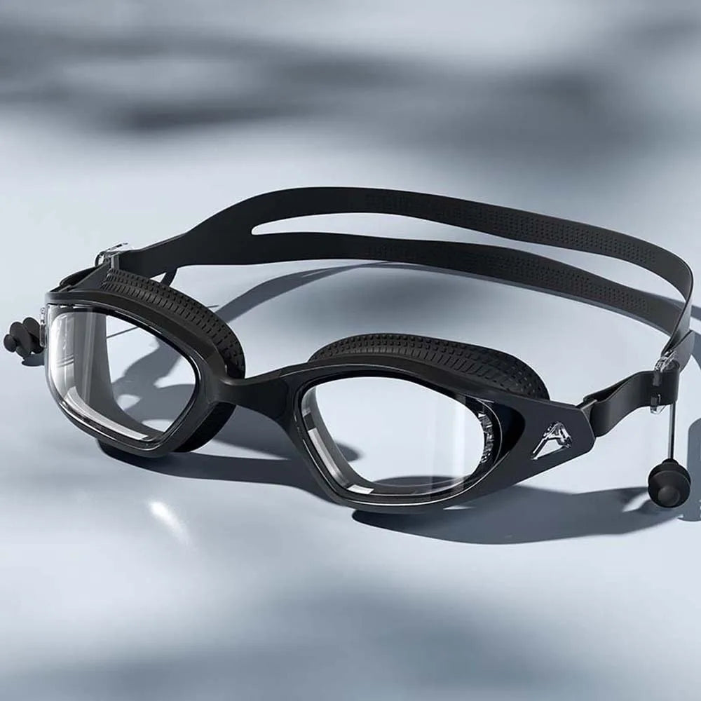 Waterproof Swimming Goggles HD Wide View + Earplugs | Axl Swimming Goggles Axl Black 1
