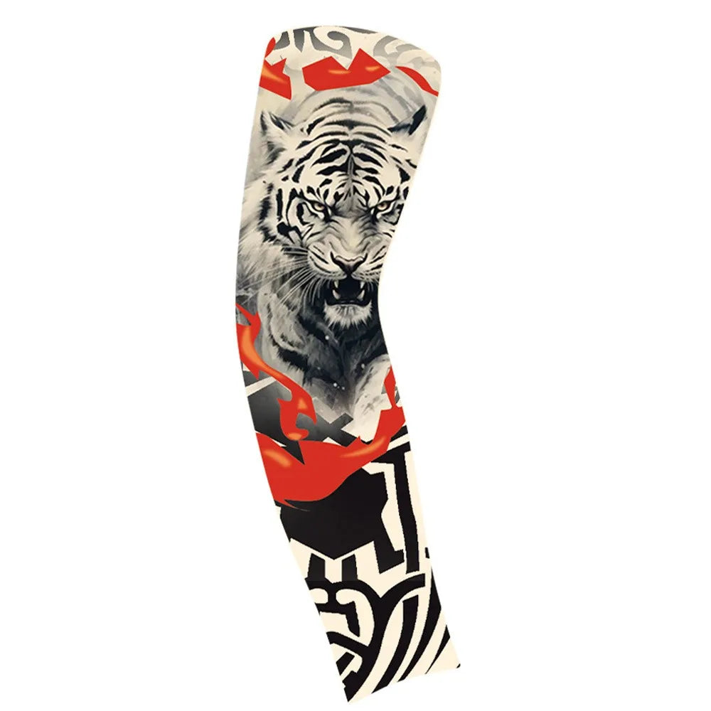 UV Protection Flower Tattoo Arm Sleeve for Cycling & Outdoor Arm Sleeve Axl style 27
