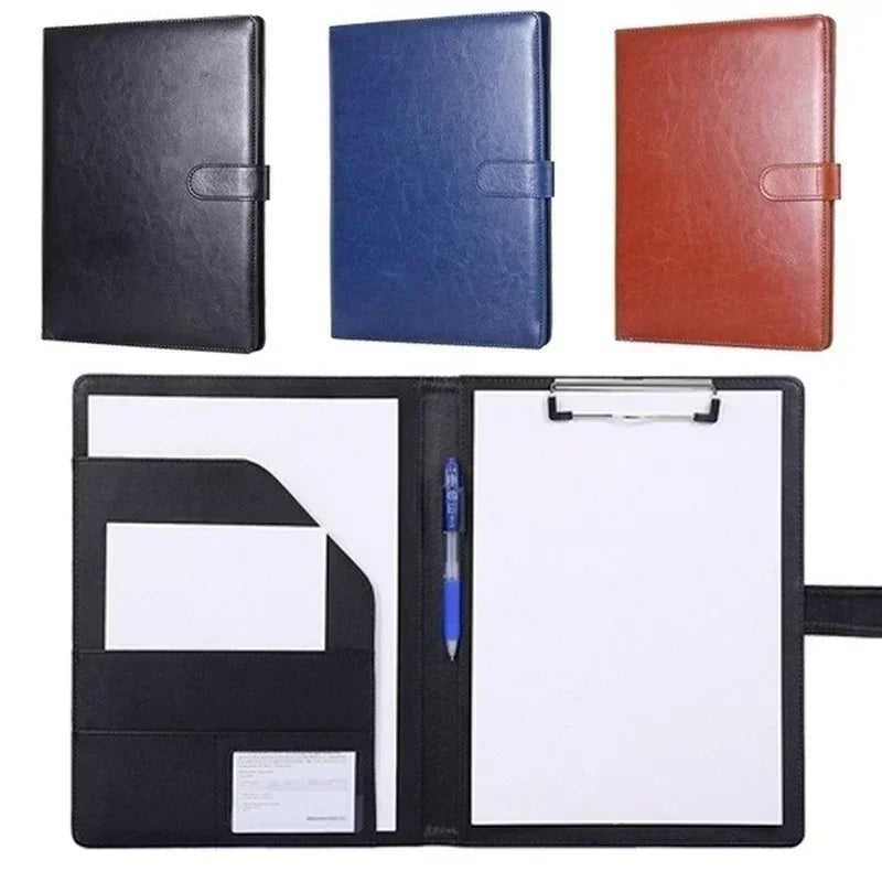 PU Leather A4 Conference Folder | Business Document Organizer Conference Folder Axl