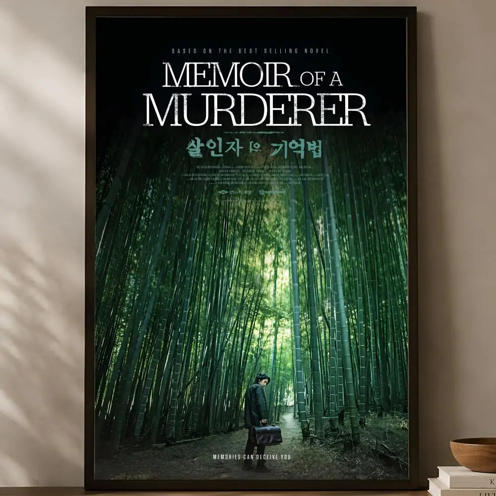 Memories of Murder Movie Poster – HD Self-Stick PVC Wall Art Movie Wall Poster Axl White08 60X90cmNoframe