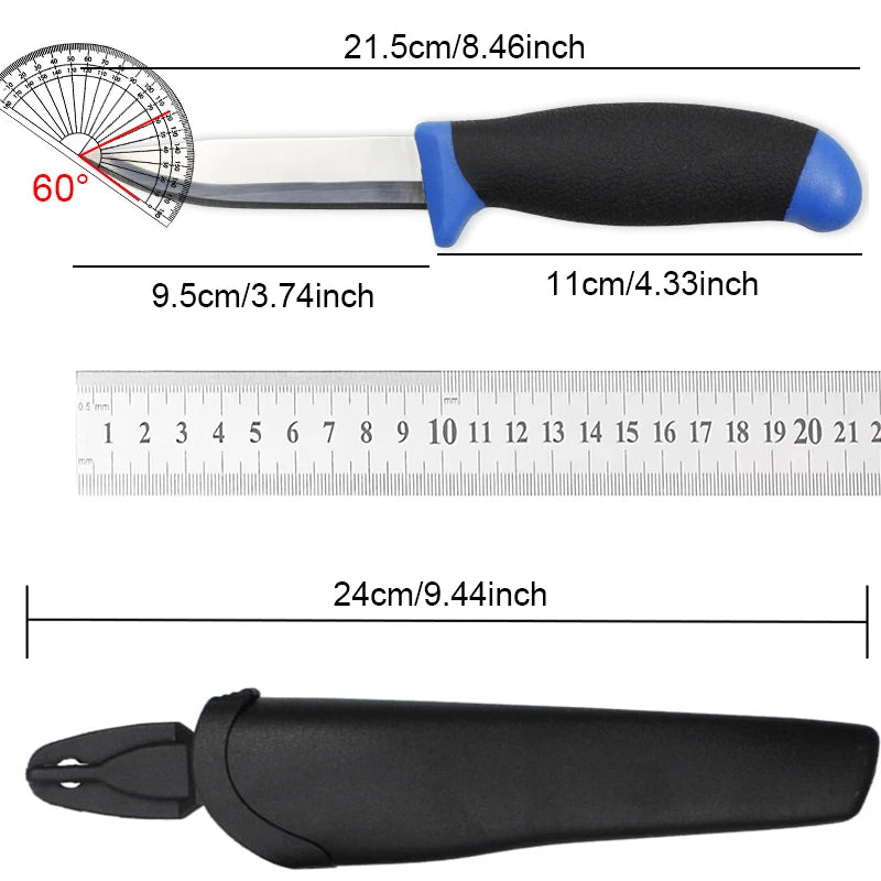 Fixed Blade Outdoor Knife – Anti-Slip Handle | Camping & Fishing Fixed Blade Knife Axl