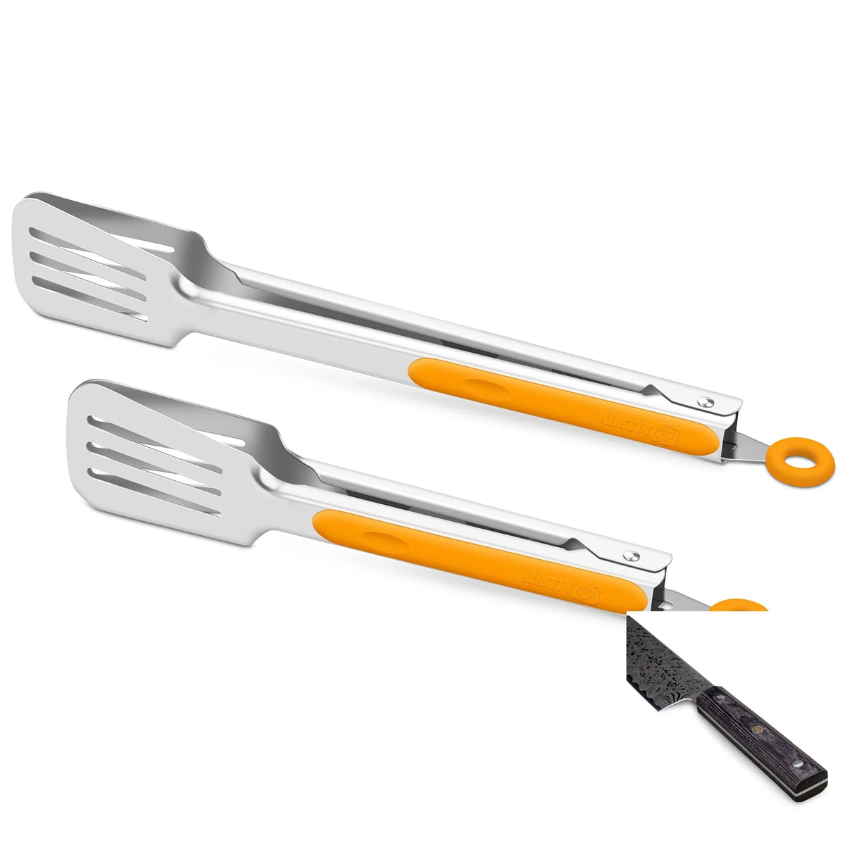 Stainless Steel Kitchen Tongs Set – Silicone Anti-Slip Clamps Kitchen Tongs Set Axl D