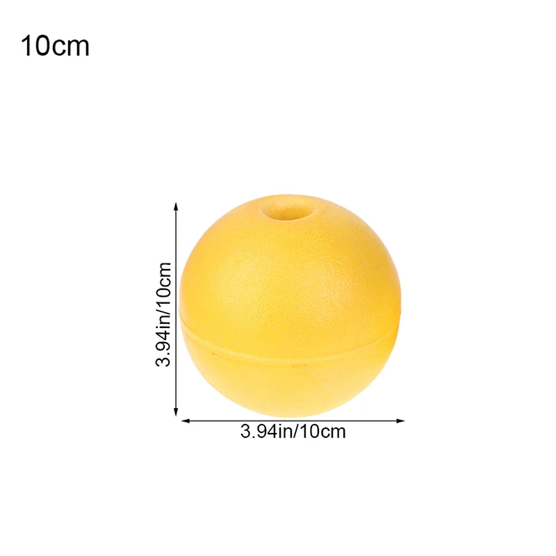 Round PVC Foam Buoy Float – Kayak, Boat & Crab Pot Marker Marine Buoy Float Axl 10cm Yellow