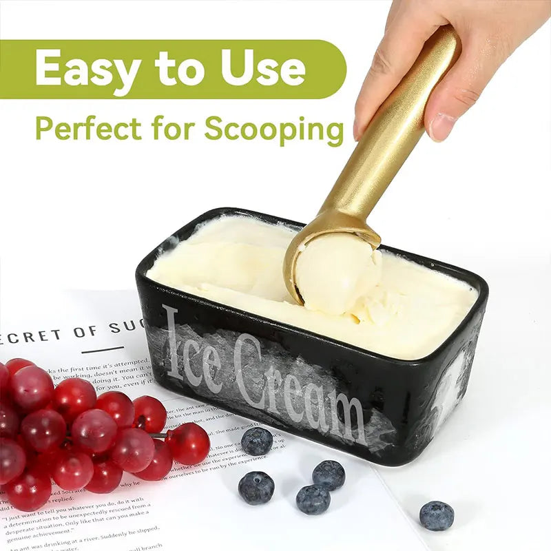 Heavy-Duty Stainless Steel Ice Cream Scoop – Nonstick, Dishwasher Safe Ice Cream Scoop Axl