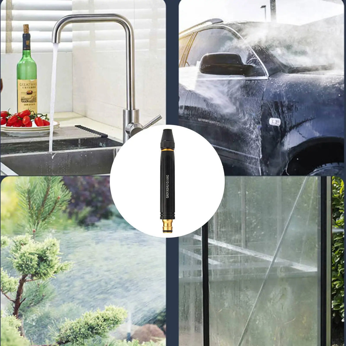 High-Pressure Alloy Hose Nozzle – Car Wash & Garden Spray Hose Spray Nozzle Axl