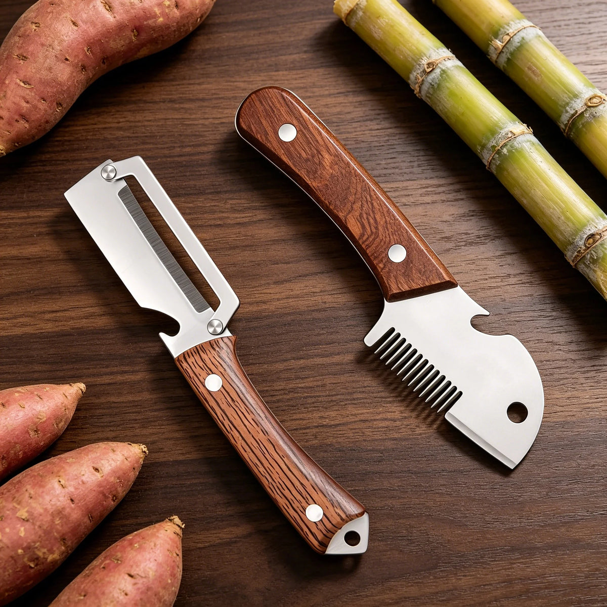 Stainless Steel Fruit & Sugarcane Peeling Knife – Kitchen Tool Kitchen Peeling Knife Axl