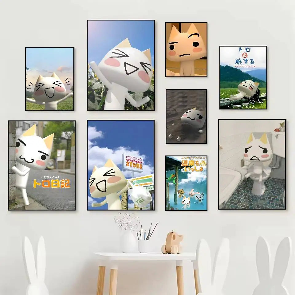 D-Doko Demo Issyo Toro HD Waterproof Self-Adhesive Wall Poster Wall Art Poster Axl