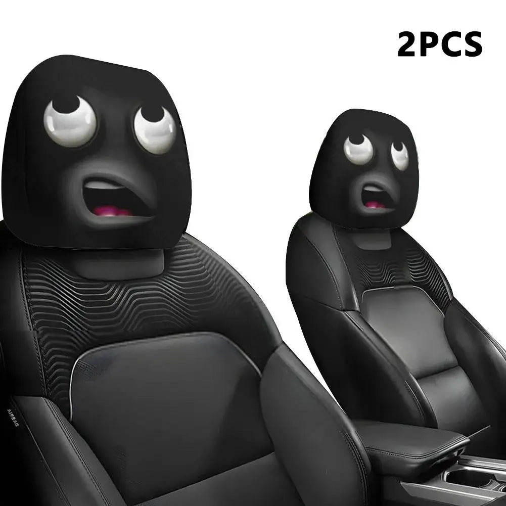 Halloween Car Headrest Covers – Skull & Smiley 2-Pack Car Headrest Cover Axl E