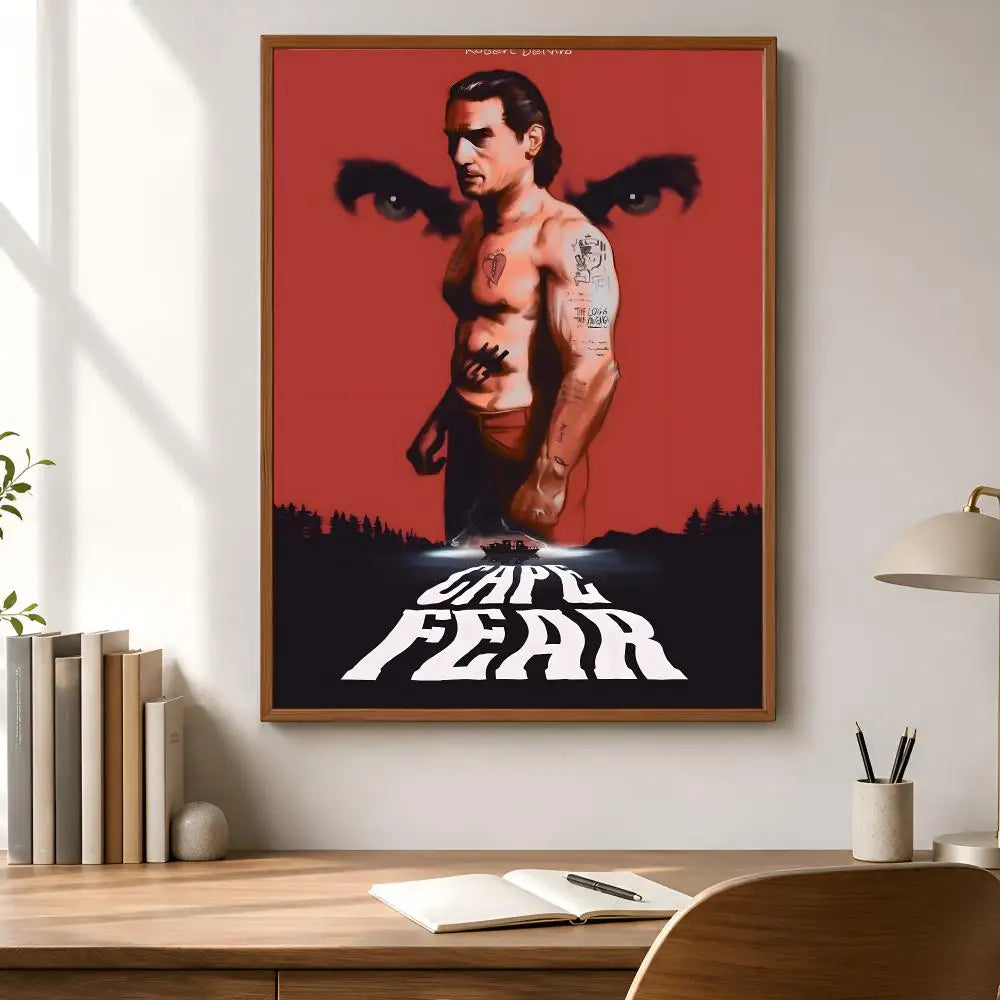 Cape Fear Movie Poster – Self-Adhesive HD Wall Art Decor Movie Wall Poster Axl