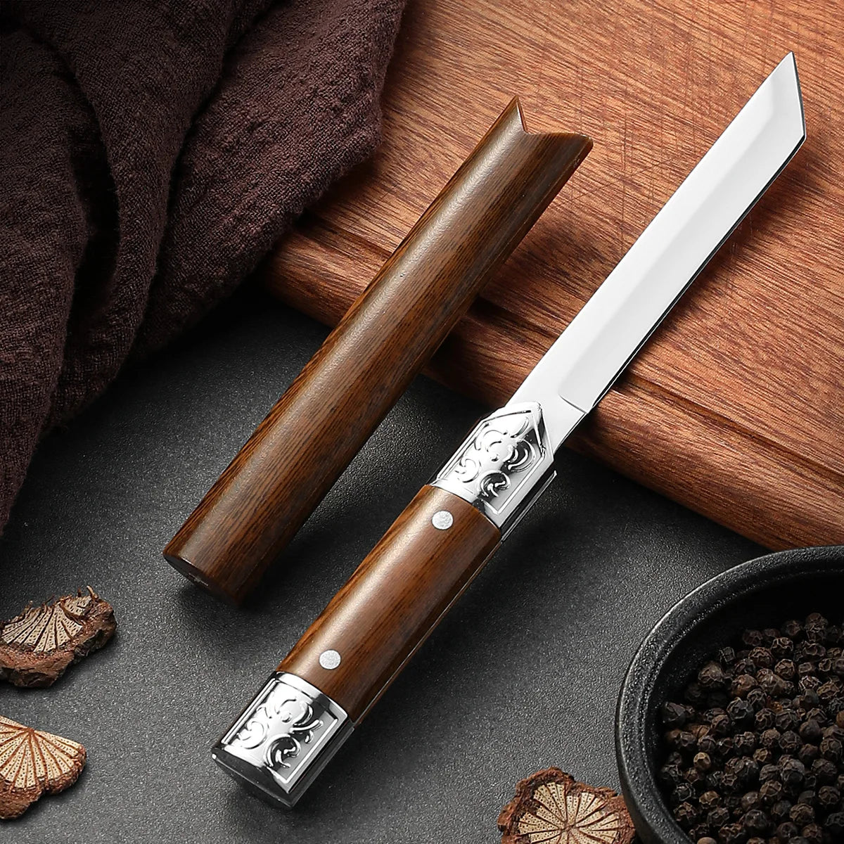 SHENJIU Carved Stainless Steel Portable Utility Knife Utility Knife Axl
