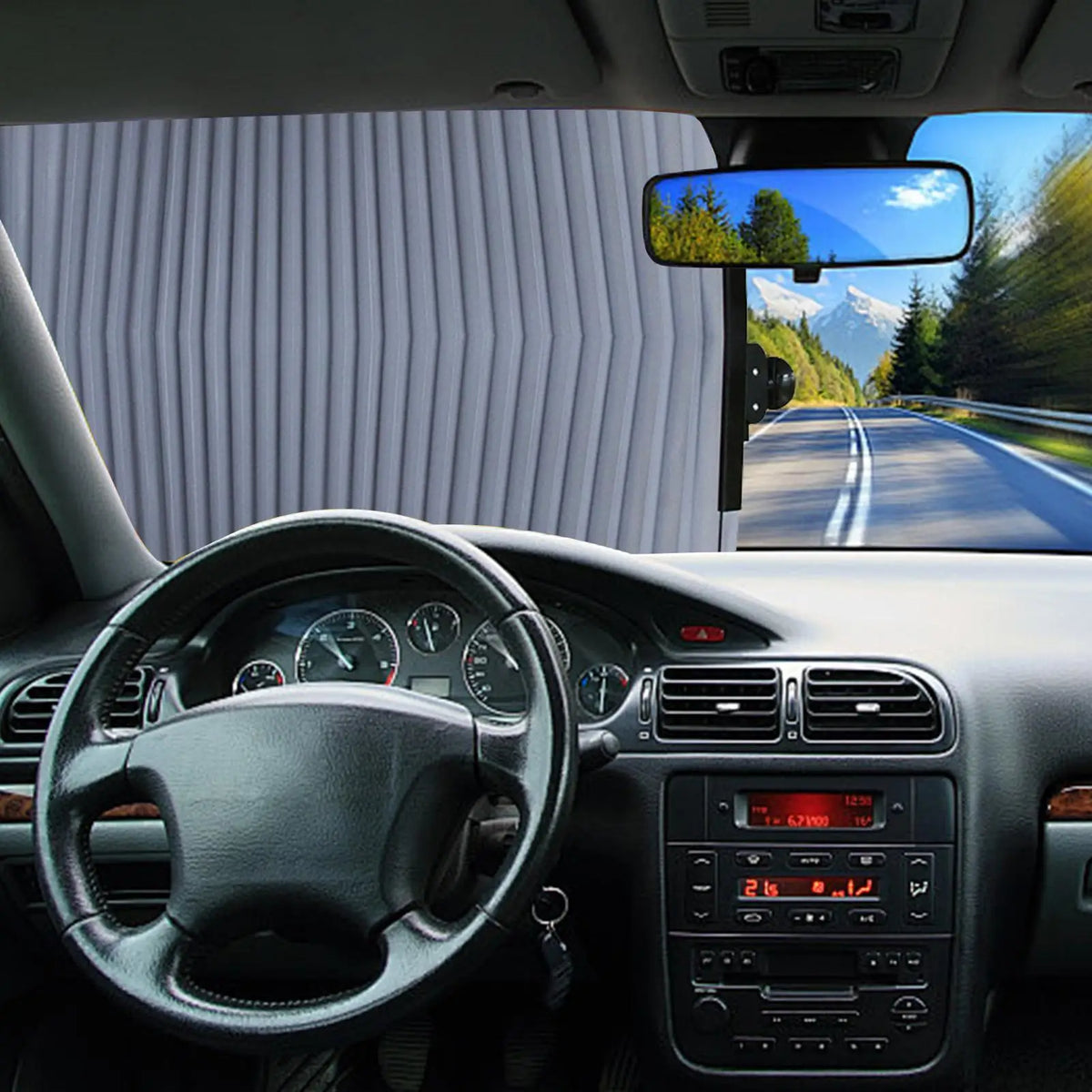 Retractable Windshield Sun Shade | UV Protection Car Curtain Car Sun Shade Axl