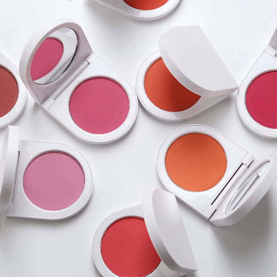 Vegan Blush Powder with Mirror – Long-Lasting Blusher Blush Powder Compact Axl