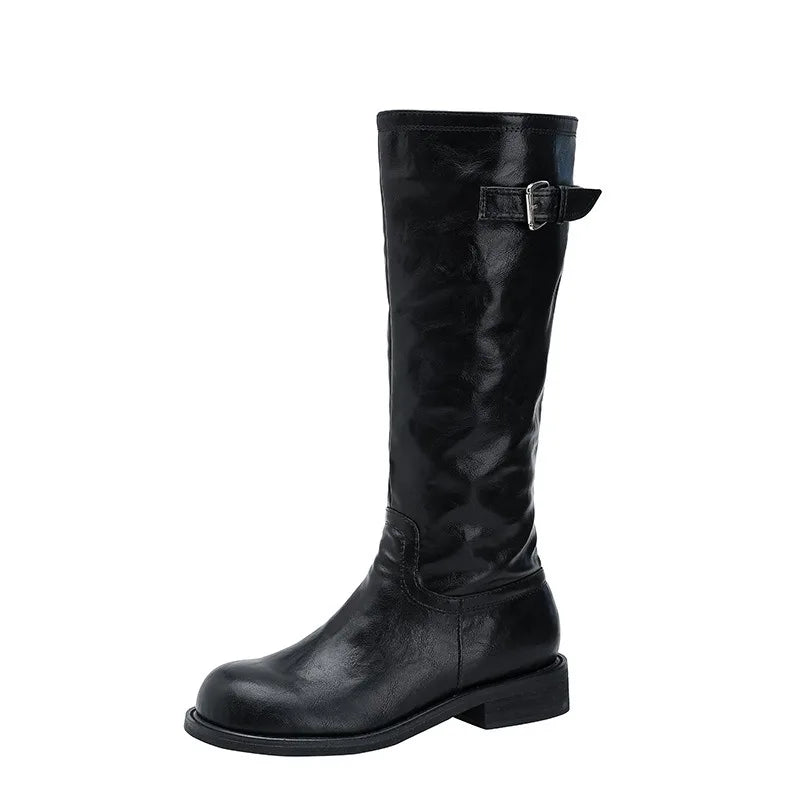 Women's Retro Wedge Ankle Boots – Non-Slip Zip-Up Knight Boot Women's Ankle Boots Axl