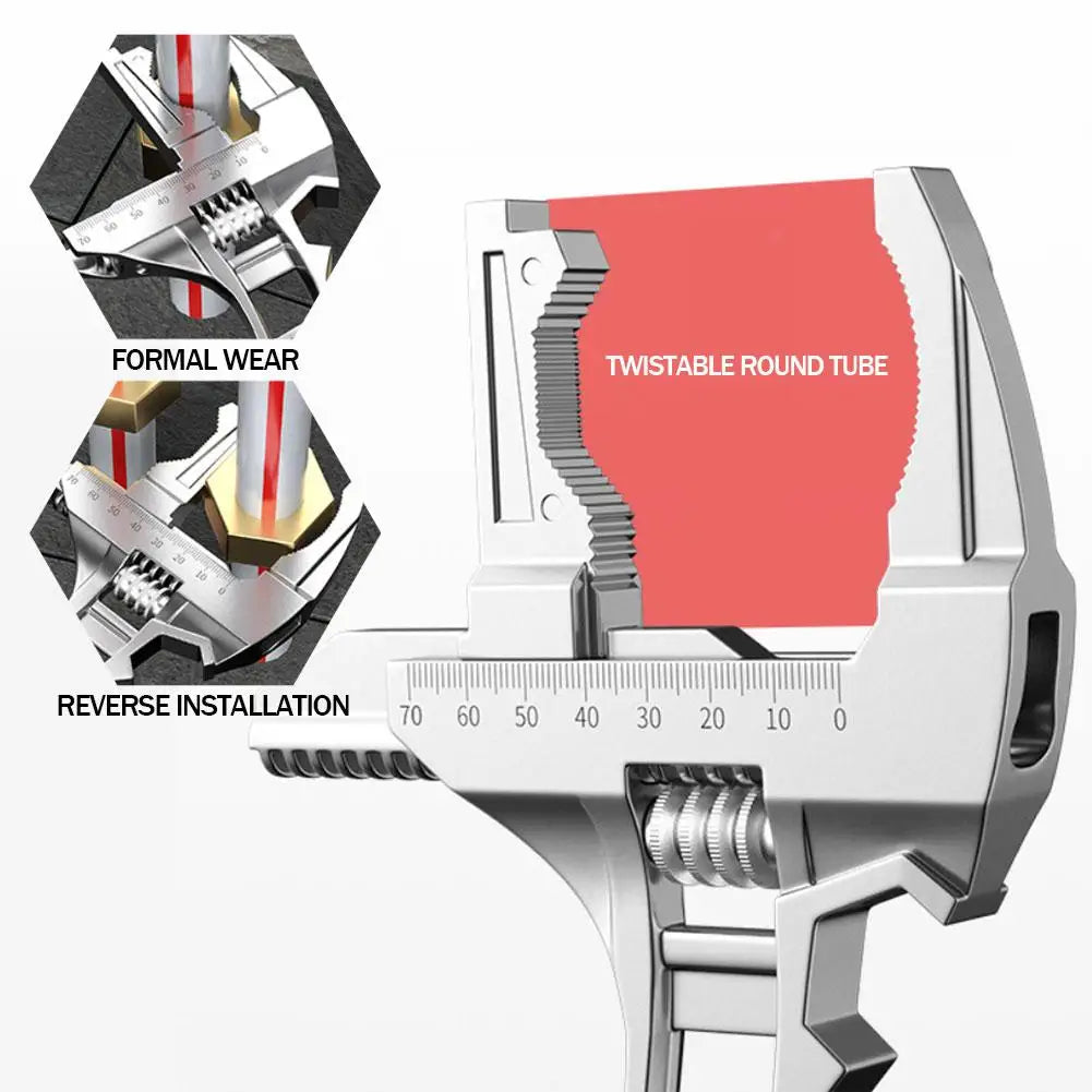 Adjustable Pipe Wrench 6-68mm | Aluminum Alloy Spanner Tool Adjustable Pipe Wrench Axl