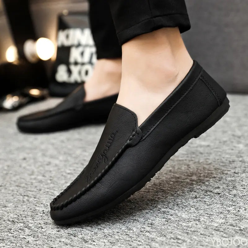Men's Slip-On Loafers – Breathable Soft PU Leather Moccasins Men's Loafers Axl