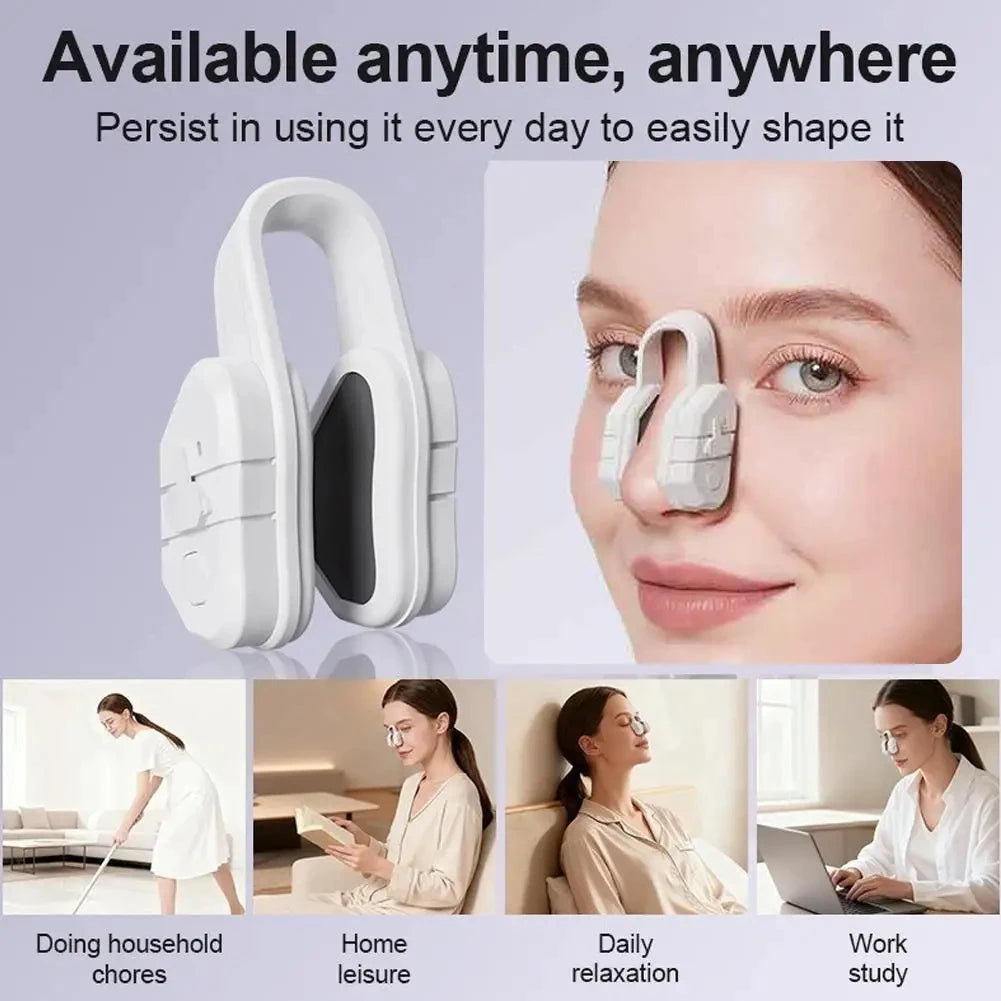 EMS Nose Shaper Sculpting Massager Clip | Microcurrent Pulse Facial Massager Clip Axl