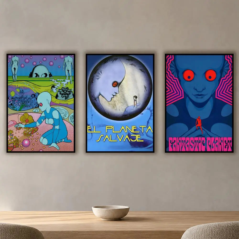 Fantastic Planet Poster HD Waterproof Wall Sticker | Home Décor Wall Sticker Decal Axl