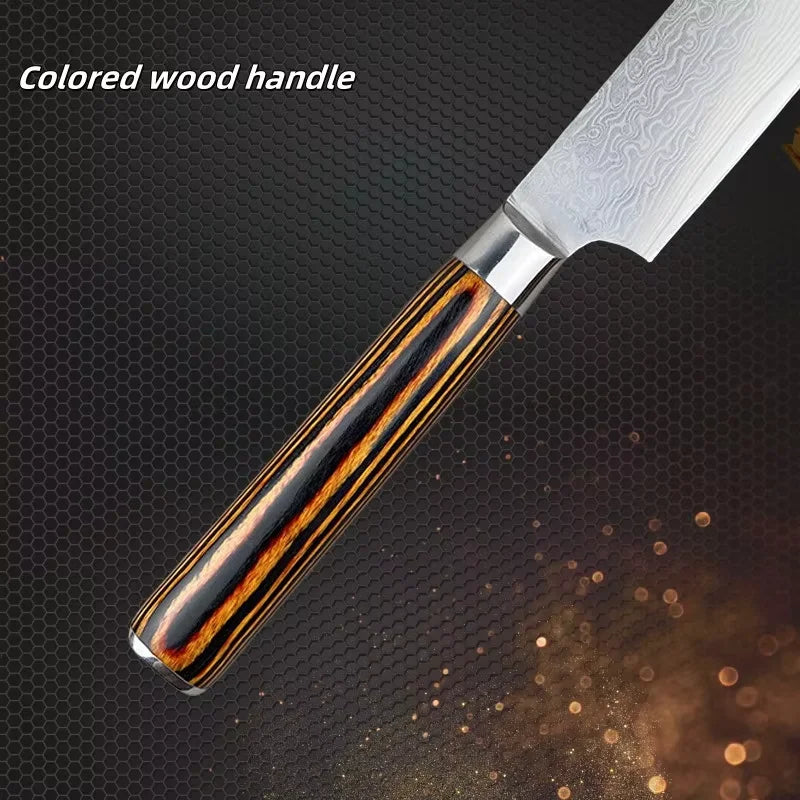 Damascus Steel Chef Knife – 67-Layer Kiritsuke Kitchen Knife Damascus Chef Knife Axl