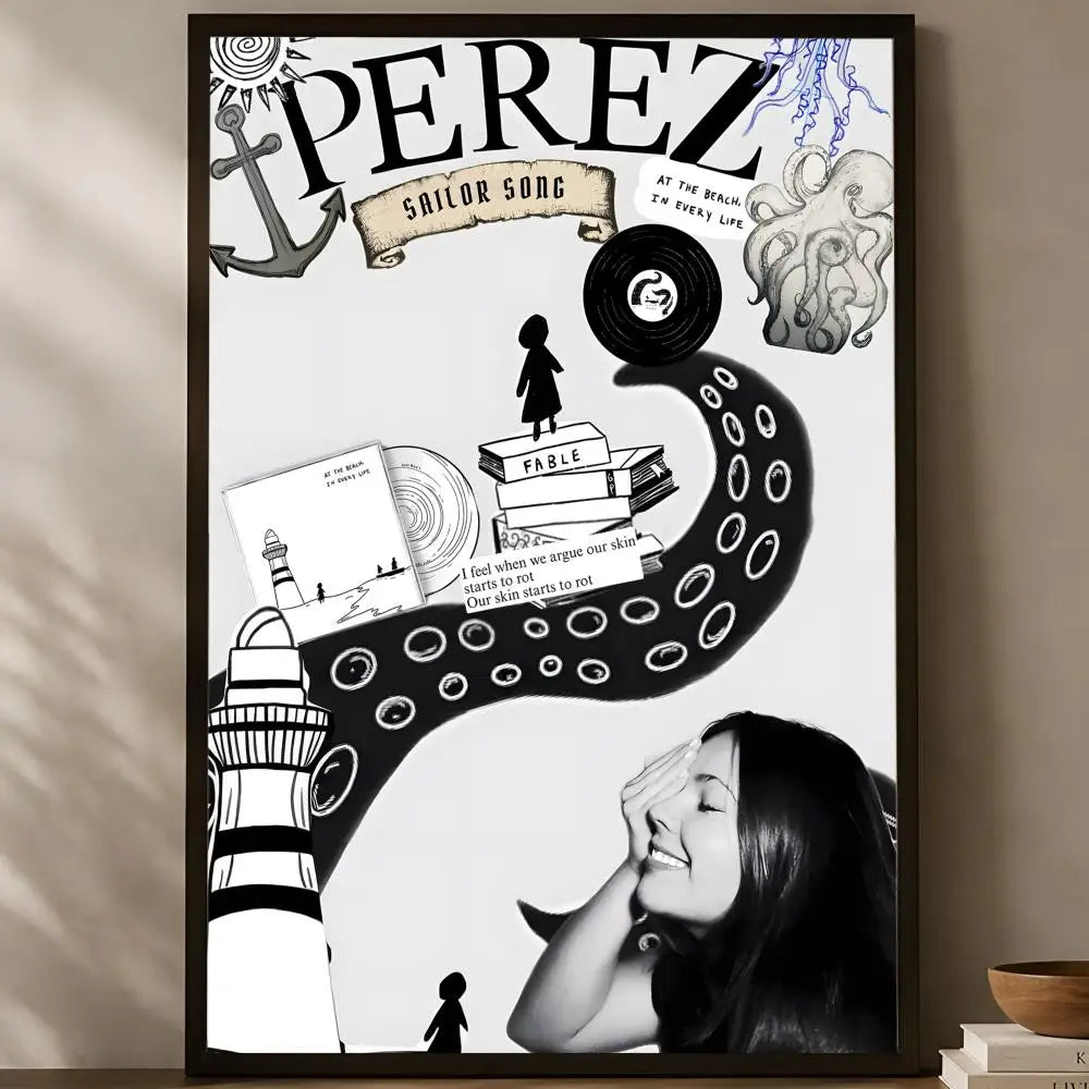 Gigi Perez HD PVC Self-Stick Wall Art Poster | Waterproof Décor