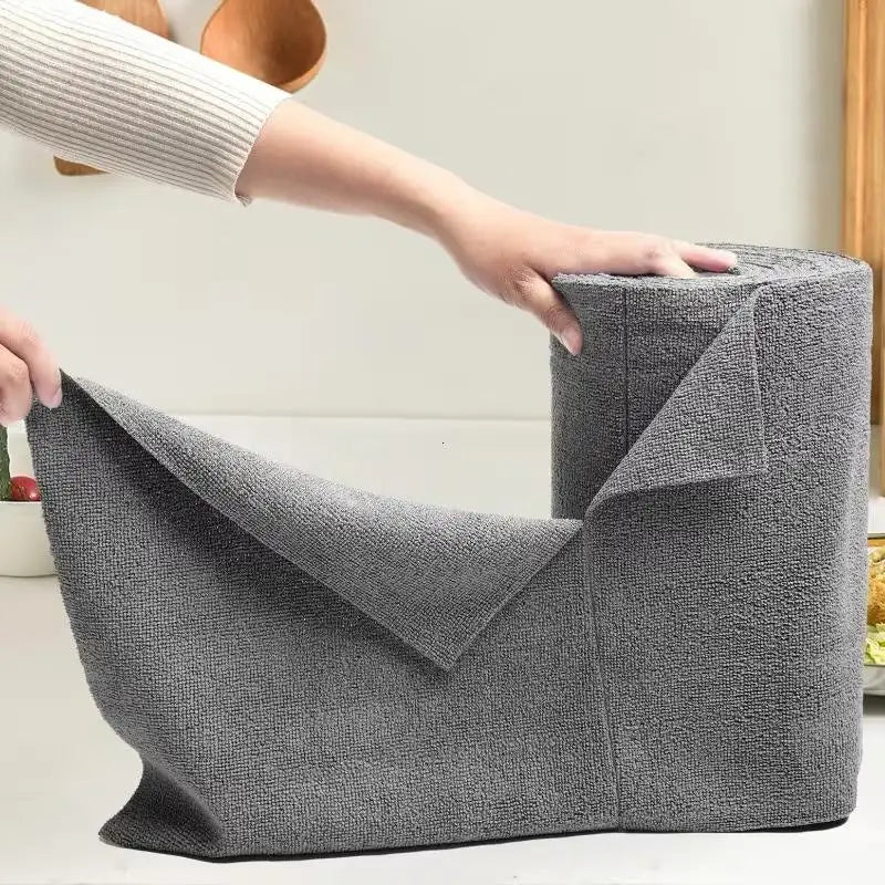 20-Sheet Reusable Microfiber Cleaning Roll | Washable Kitchen Towel Reusable Cleaning Roll Axl