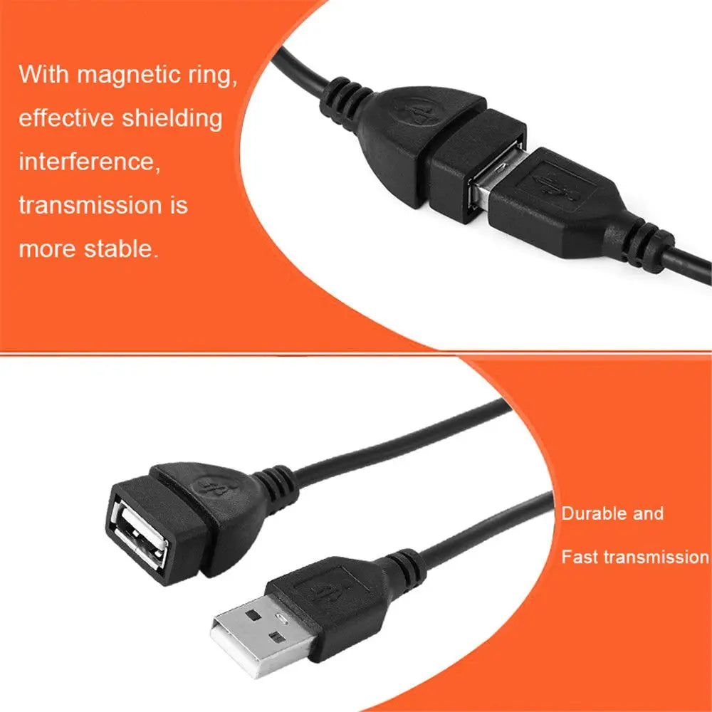 USB 2.0 A Male to Female Extension Cable – 0.6M to 5M USB Extension Cable Axl