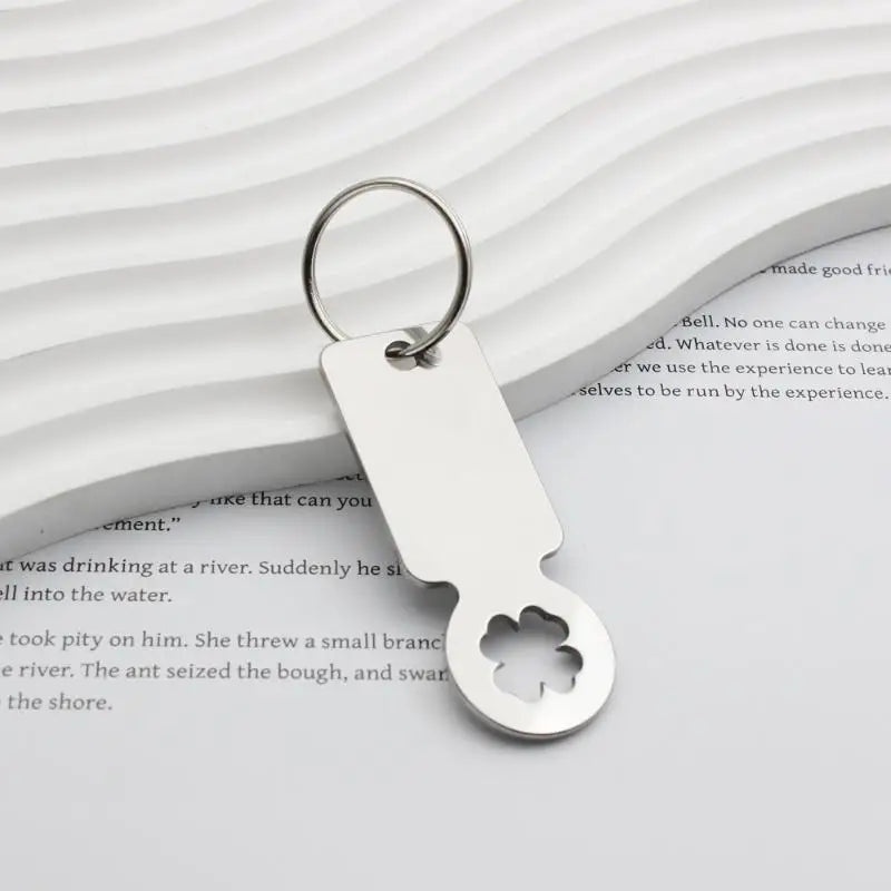 Stainless Steel Shopping Cart Token Keychain – Reusable Trolley Coin Trolley Token Keychain Axl A4
